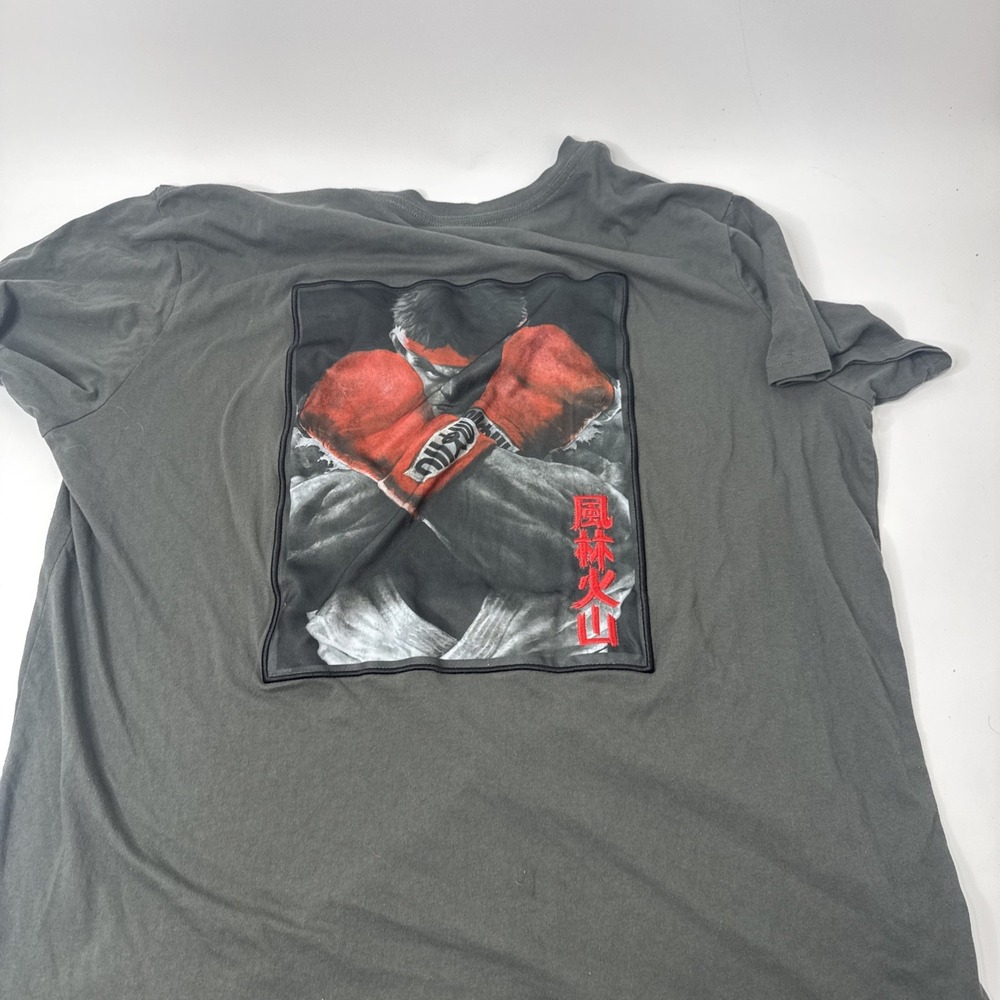 MENS CAPCOM STREET FIGHTER RYU GRAPHIC TEE T-SHIRT Patch 5xl